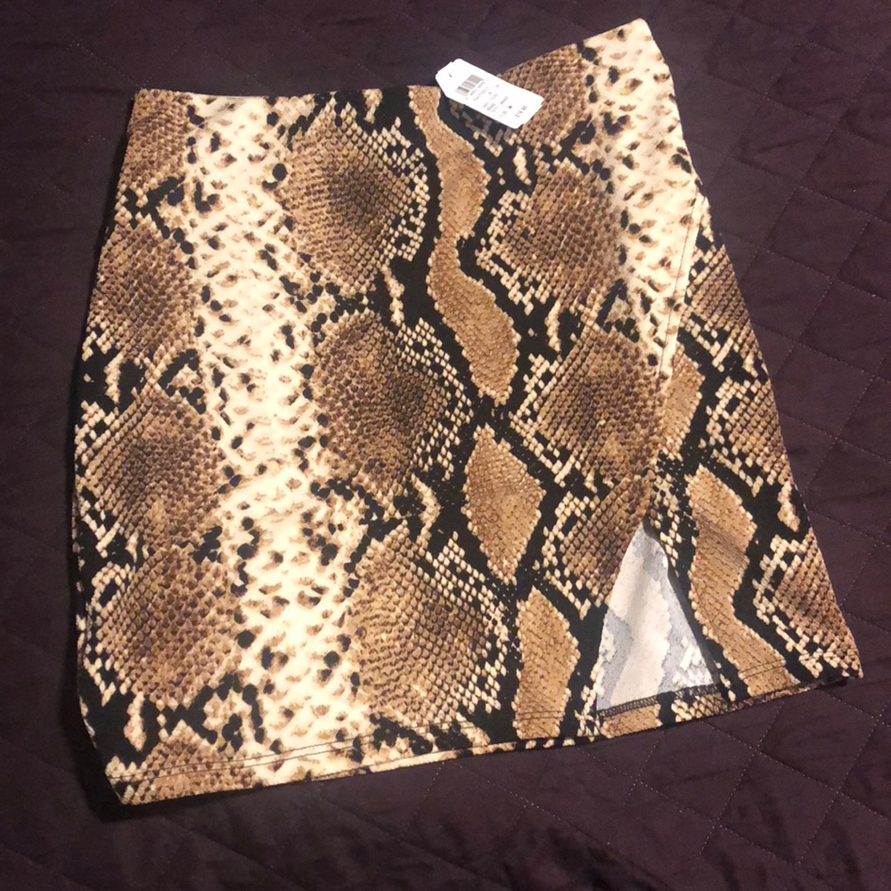 Snake skin skirt